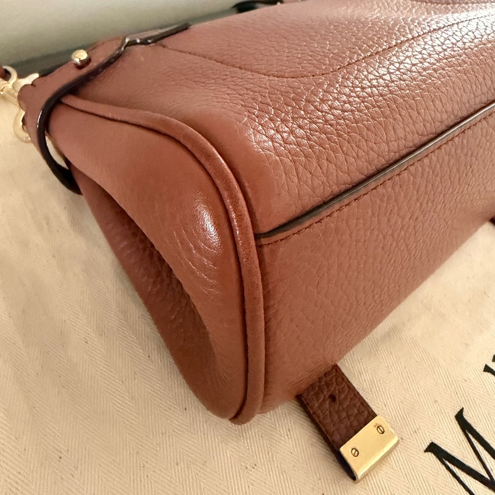Mulberry Braided-Handle Mini Satchel in Chestnut - Picture 8 of 16